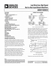 DataSheet AD8027 pdf